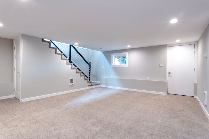 Basement with Bright Walls
